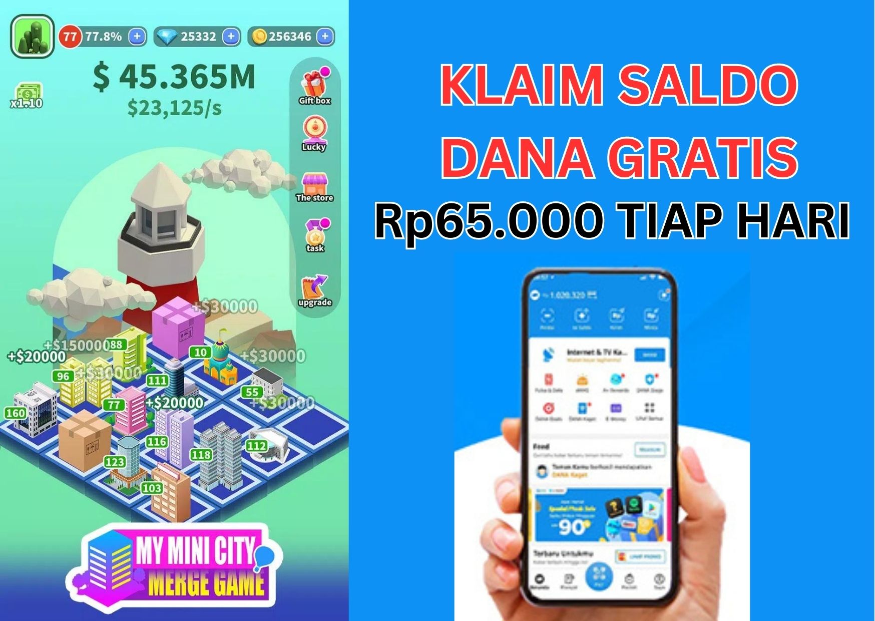 Klaim Sekarang! Saldo Dana Gratis Rp65.000 Langsung Cair Tiap Hari