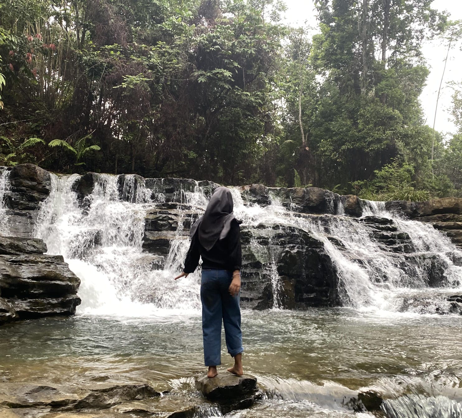 Pesona Air Terjun Kokoi Nangai di Bengkulu Utara, Asri dan Sejuk Cocok Untuk Berpetualang