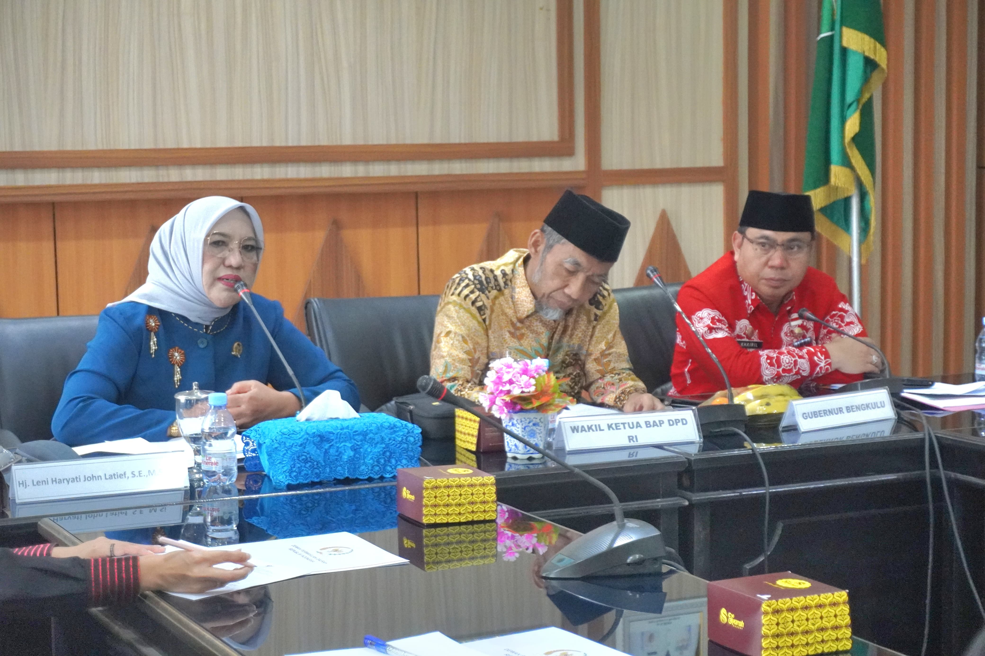 Soal Sengketa Lahan Eks Lapter II Manna, Pemprov Bengkulu dan DPD RI Bahas Solusi Komprehensif