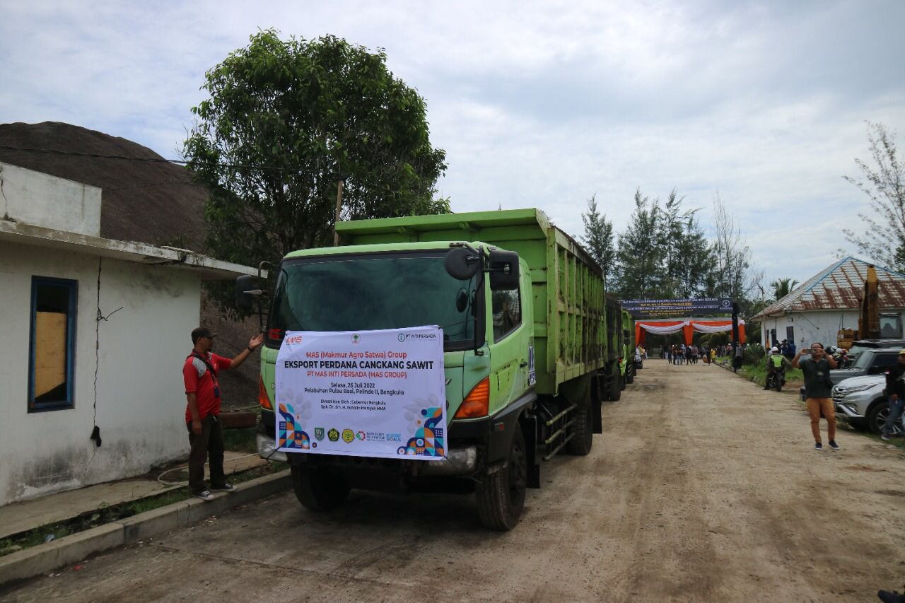8.500 Ton Cangkang Sawit dari Bengkulu Diekspor ke Thailand