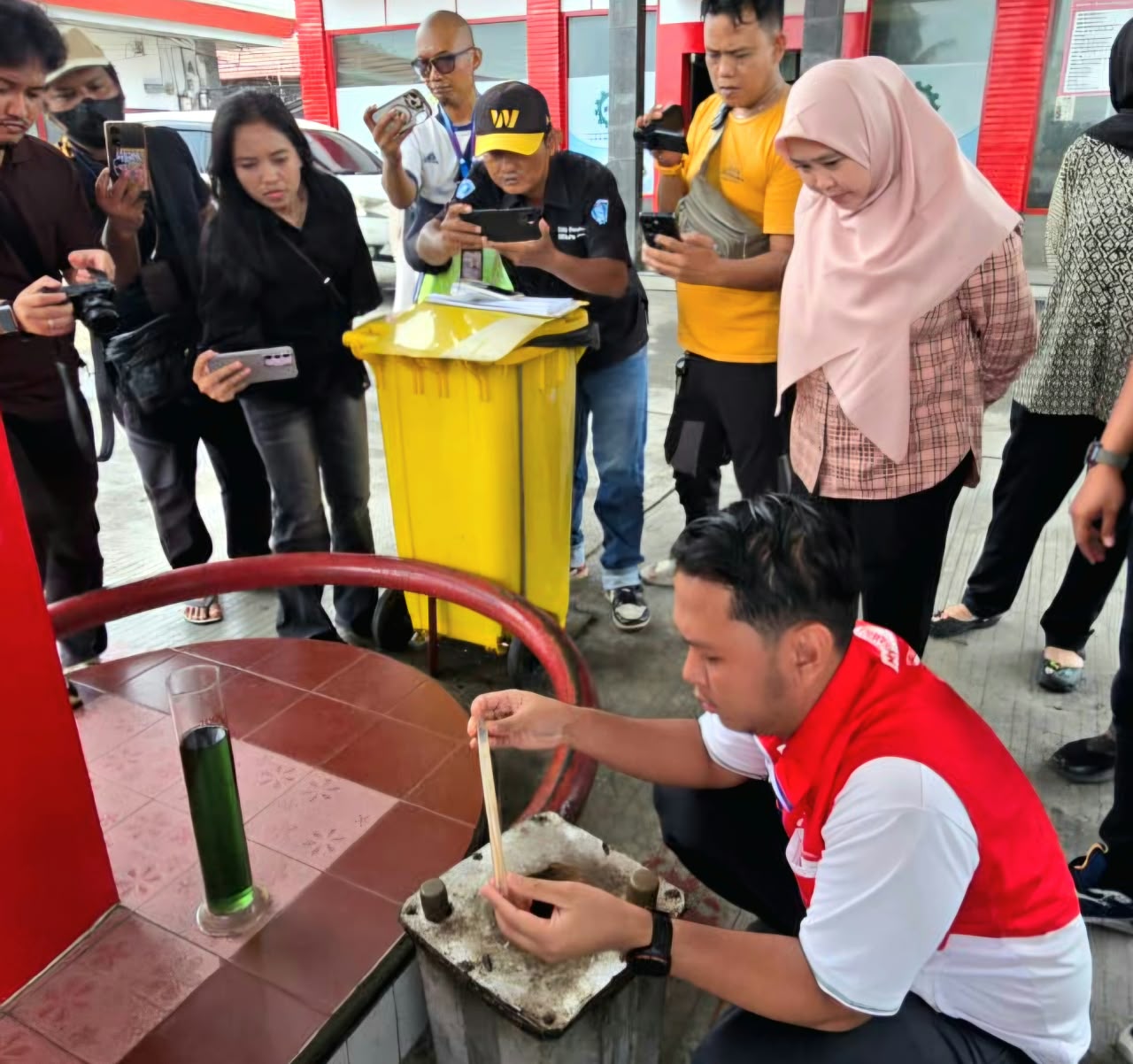  Respon Keluhan Masyarakat, Kualitas Pertalite di Bengkulu Dicek