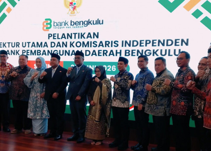 Iswahyudi Resmi Jabat Direktur Utama Bank Bengkulu, Diharapkan Jadi Energi Baru Penggerak Ekonomi Daerah