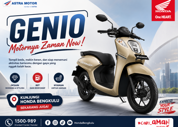 Makin Kece dan Praktis, Astra Motor Bengkulu Ajak Konsumen Rasakan Sensasi Berkendara Bersama Genio