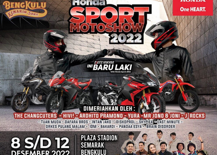 Kemeriahan Honda Sport Motoshow di Bengkulu Gandeng 6 Artis Ibukota