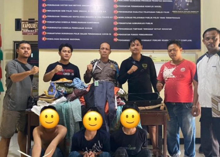 Curi Pakaian Senilai Rp 50 Juta, 3 Remaja di Bengkulu Ditangkap 