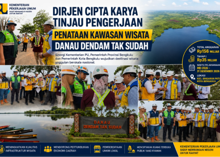 Ditinjau Dirjen Cipta Karya Chandra Situmorang, Pemkot Bengkulu Tegaskan Dukung Penuh Penataan DDTS
