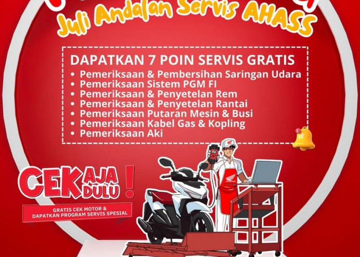 Astra Motor Bengkulu Hadirkan “Promo Juara”, 7 Poin Servis Gratis di AHASS