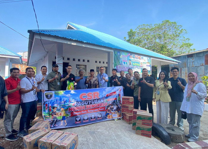 Paguyuban Honda Bengkulu Peduli, Bantuan CSR Disalurkan untuk Korban Kebakaran