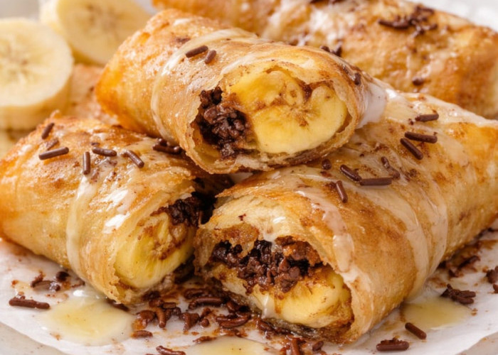 Martabak Pisang Manis, Camilan Renyah dengan Isian Manis yang Mudah Dibuat