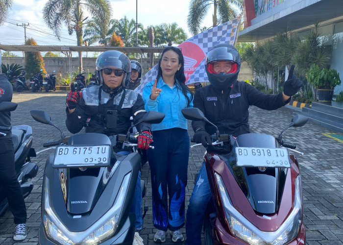 Jajal Performa New Honda PCX160 Roadsync, Astra Motor Bengkulu Ajak Media Partner Turing ke Curup