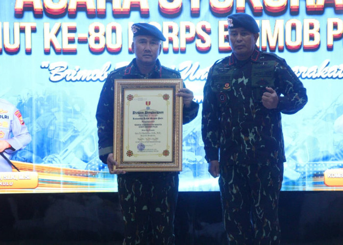 Irjen Pol Mardiyono Resmi Jadi Warga Kehormatan Korps Brimob, Dorong Brimob Kuat dan Humanis