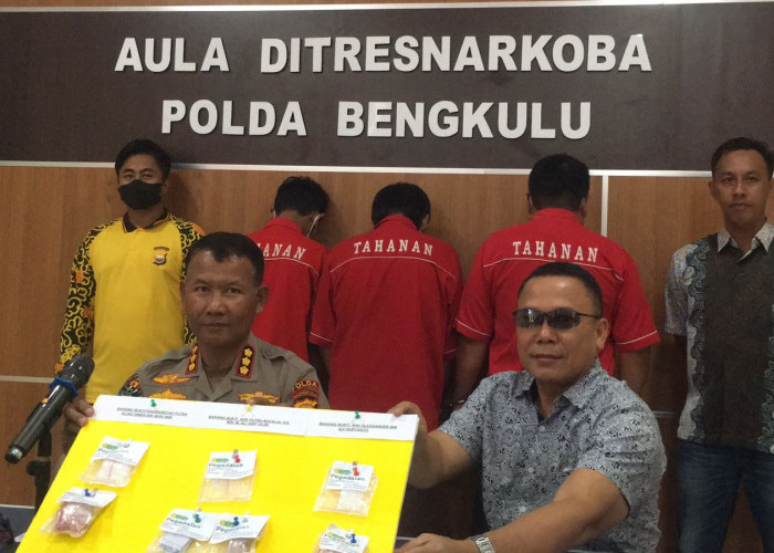 Polda Bengkulu Ciduk Pengedar Narkoba Lintas Provinsi 