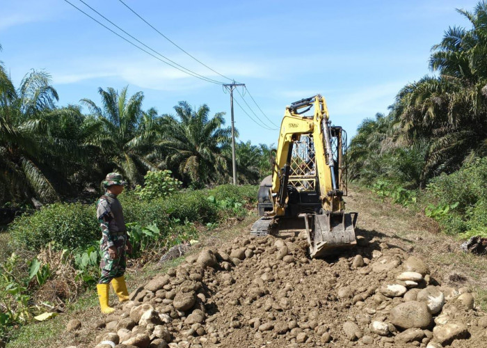 TMMD ke-125 Kodim 0428/MM, Pembangunan Jalan Sumber Makmur Mukomuko Masuki Tahap Pengoralan
