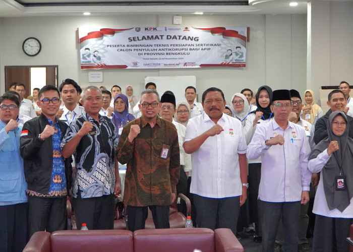 Aparat Pengawas Internal Pemerintah di Bengkulu Ikuti Bimtek Anti Korupsi 