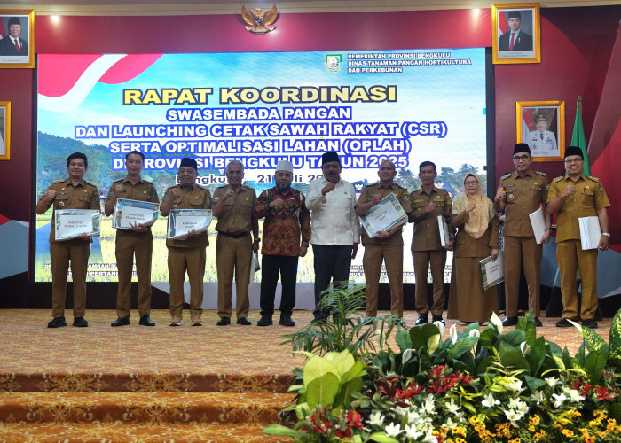 Pemprov Bengkulu Luncurkan Program Cetak Sawah Rakyat, Dukung Swasembada Pangan Nasional