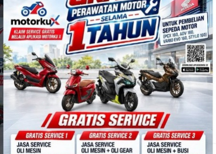 Beli Motor Honda Sekarang, Gratis Service dan Oli Selama 1 Tahun