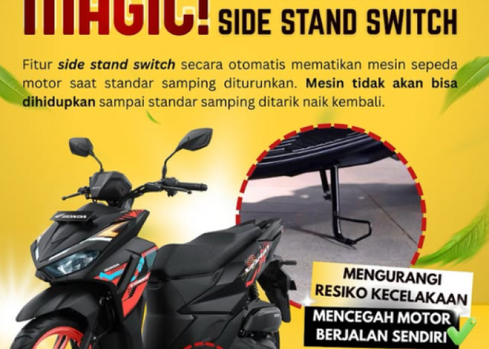 Makin Tenang Setiap Hari, Simak Manfaat Perlindungan Ekstra Side Stand Switch dari AHASS Bengkulu