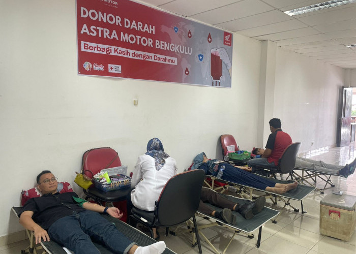 Sinergi Bagi Negeri, Astra Motor Bengkulu Gelar Donor Darah Rutin untuk Bantu Pasokan Darah PMI