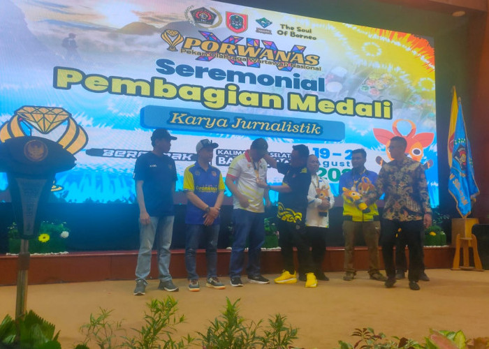 Wakili PWI Bengkulu, Rio Susanto Raih Medali Perunggu Lomba Karya Jurnalistik Fotografi di Porwanas Kalsel 