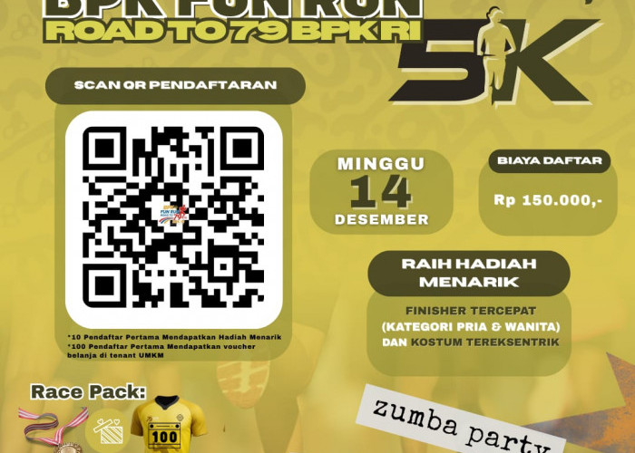 Semarakkan HUT ke-79 BPK RI Lewat Fun Run 5K