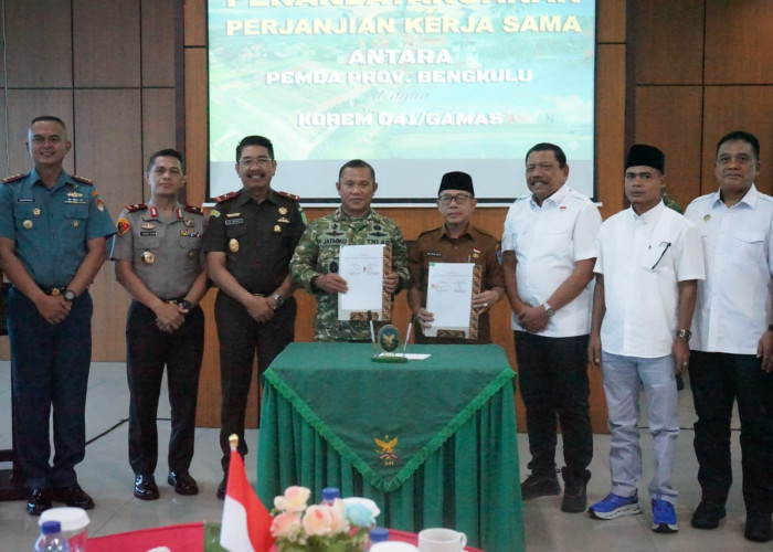 Pemprov Bengkulu Gandeng TNI Perkuat Ekonomi dan Infrastruktur Daerah