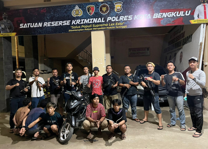 Terlibat Curas, 5 Remaja Ditangkap Tim Gabungan Polresta Bengkulu dan Polres Benteng 