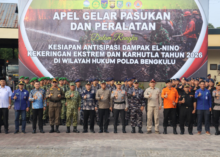 Polda Bengkulu Siagakan Personel dan Peralatan Antisipasi El Nino serta Karhut