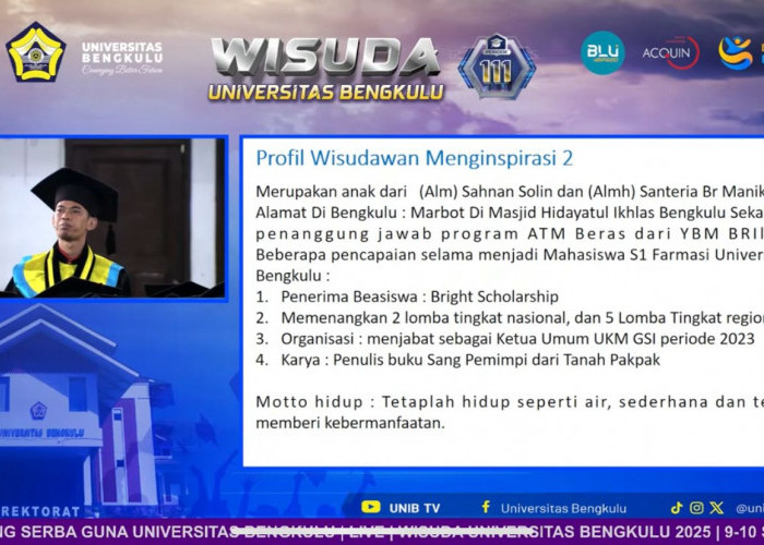 Marbot Masjid Berhasil Raih Gelar Sarjana Farmasi, Inilah Sosok Sahmin Solin Wisudawan Menginspirasi dari UNIB