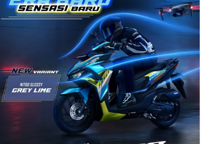 New Honda Vario 160 Nitro Glossy Grey Lime Resmi Hadir, Tampil Lebih Sporty dan Premium