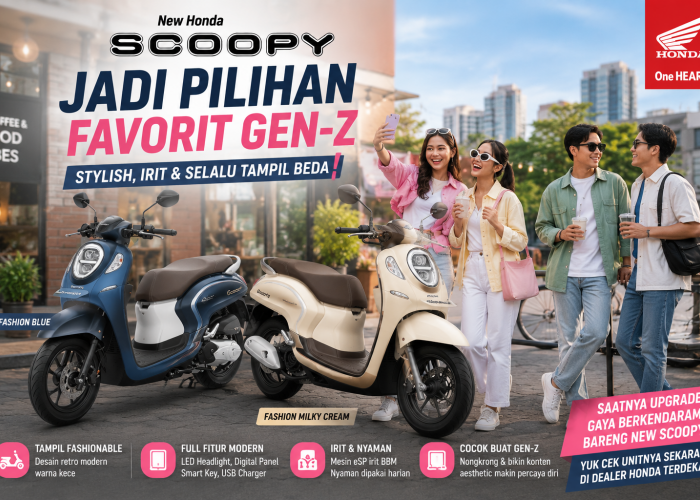New Honda Scoopy Jadi Motor Pilihan Paling Favorit Gen-Z 
