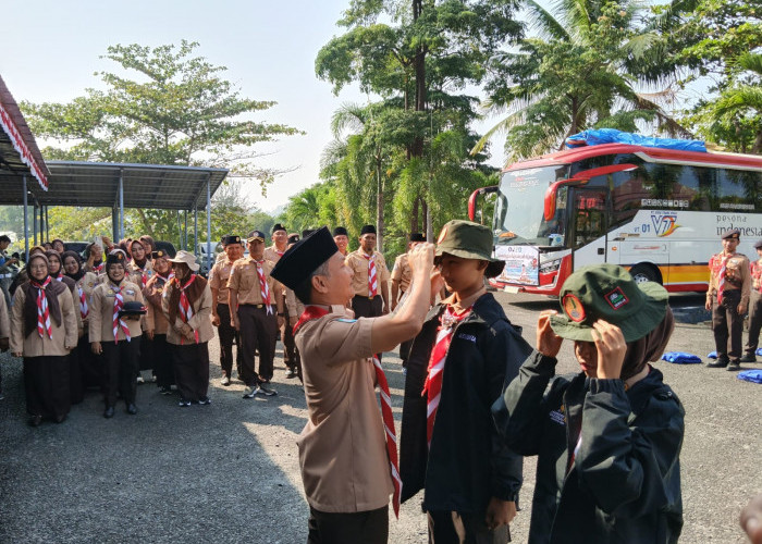 57 Pramuka Kaur Berangkat ke Jamnas XII, Wabup Pesan Jaga Nama Baik Daerah
