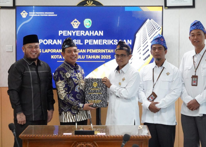 Pemkot Bengkulu Raih WTP Kedelapan Berturut-turut, Bukti Komitmen Kelola Keuangan Transparan