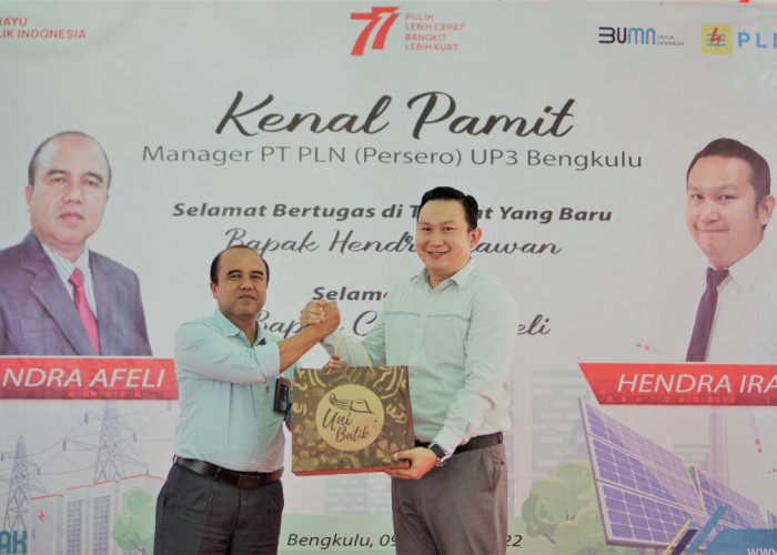 Kenal Pamit Manager PLN UP3 Bengkulu