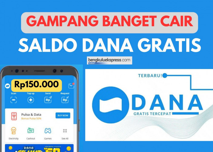 GAMPANG BANGET! Saldo DANA Gratis Rp150.000 Langsung Masuk E-Wallet Dana, Shopee, GoPay, OVO atau LinkAja