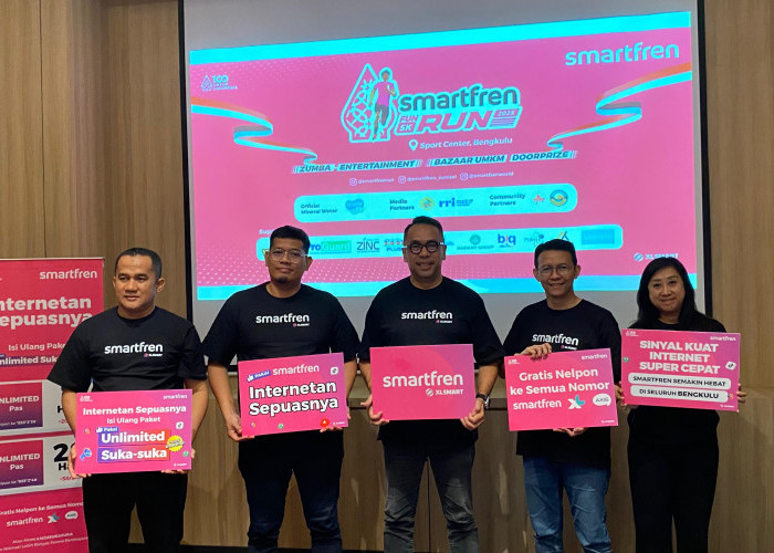 XLSMART Perluas Jaringan SMARTFREN di Bengkulu, Makin Meriah dengan Fun Run 2025