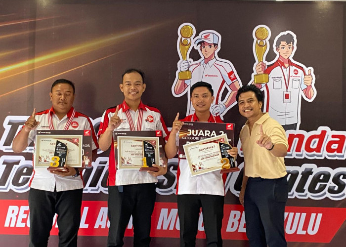 Fadli Muhammad Juarai TSC 2026 Kategori Service Advisor, Siap Wakili Bengkulu ke Tingkat Nasional
