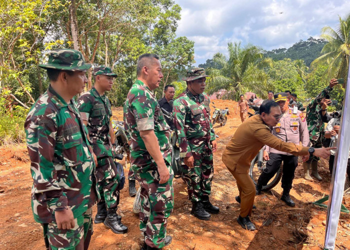 Tim Wasev TMMD Turun ke Lubuk Lagan, Pastikan Pembangunan Tepat Sasaran