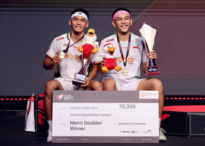 Juara Denmark Open 2026, Fajar/Fikri Sukses Tebus Kekalahan Tahun Lalu