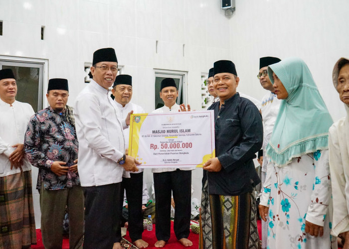 Pemprov Bengkulu Salurkan Bantuan Dana Hibah untuk Masjid Nurul Islam Seluma