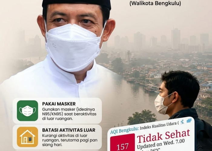 Wali Kota Bengkulu Imbau Warga Waspadai Kabut Asap, Jaga Kesehatan dan Kurangi Aktivitas di Luar Ruangan