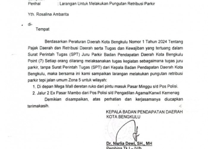 Izin 14 Jukir Dicabut, Diantaranya di Kawasan Mega Mall dan Eks Pasar Mambo