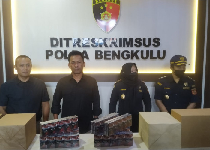 Rokok Ilegal Senilai Rp. 1,4 M Berhasil Diamankan Polda Bengkulu 