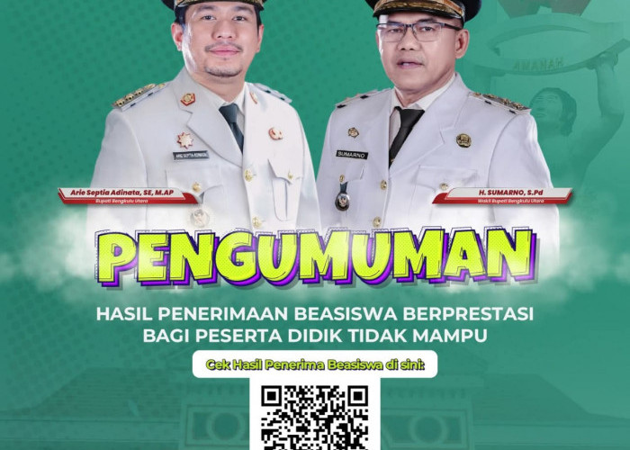 Pemkab Bengkulu Utara Tetapkan 25 Penerima Beasiswa Berprestasi 2026, Berikut Namanya