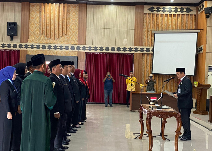 18 Pejabat Admistrasi Pemprov Bengkulu Dilantik, Ada Direktur RSKJ Soeprapto, Wadir RS M Yunus Hingga Sekdis