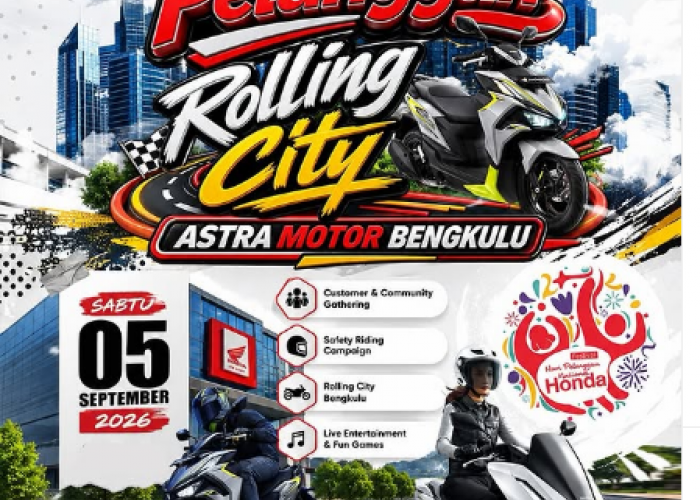 Semarak Hari Pelanggan Nasional 2026, Astra Motor Bengkulu Gelar Rolling City dan Customer Gathering