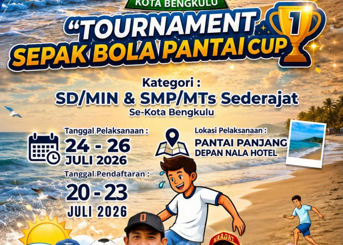 Pemkot Bengkulu Luncurkan Turnamen Sepak Bola Pantai Perdana untuk Pelajar