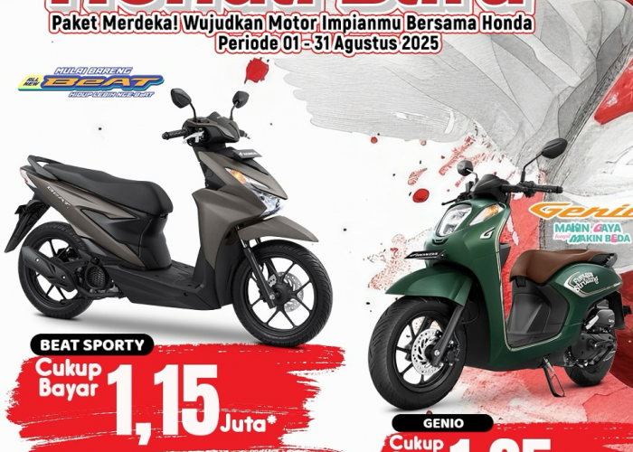 DP Rp 1 Jutaan Sudah Punya Motor Baru, Honda Tawarkan Paket Kemerdekaan
