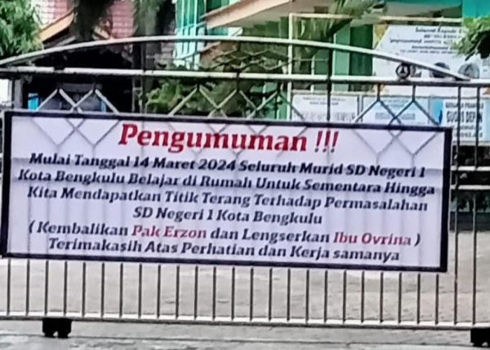 SDN 01 Kota Bengkulu Disegel Oleh Oknum Wali Murid, Pemkot Tempuh Jalur Hukum