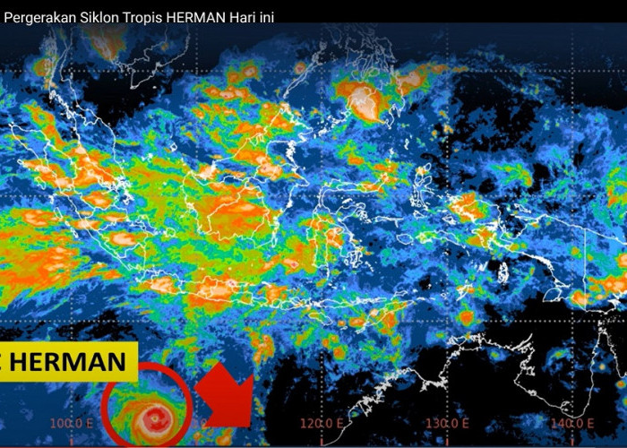 Siklon Tropis Herman Pemicu Hujan Lebat di Wilayah Jawa-Sumatera