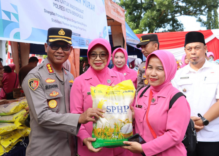 Polresta Bengkulu Gelar Gerakan Pangan Murah, Sembako Dibanderol di Bawah Harga Pasar